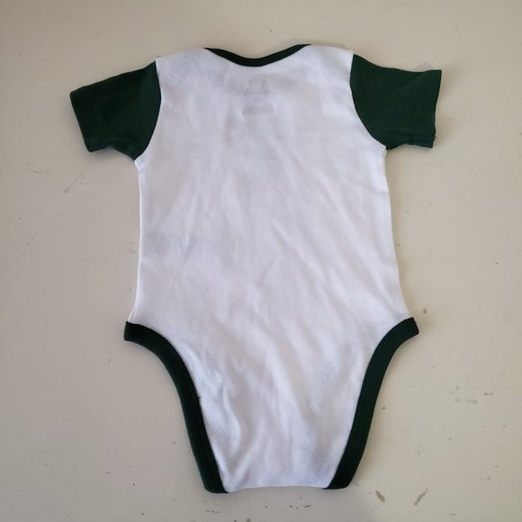 Michigan State Spartans One Piece Creeper Baby Infant 12 Months Set Green NWT - Picture 8 of 14